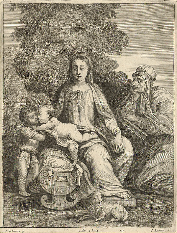 Andrea Schiavone, Coenrads Lauwers, David Teniers ml. – Madona s Alžbetou a malým Jánom Krstiteľom