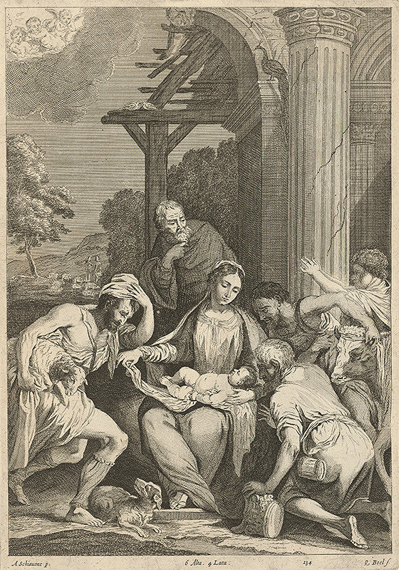Quirin Boel, Andrea Schiavone, David Teniers ml. – Klaňanie pastierov