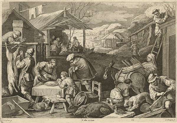 Jan van Troyen, David Teniers ml., Jacopo Bassano – Zima - štyri ročné obdobia