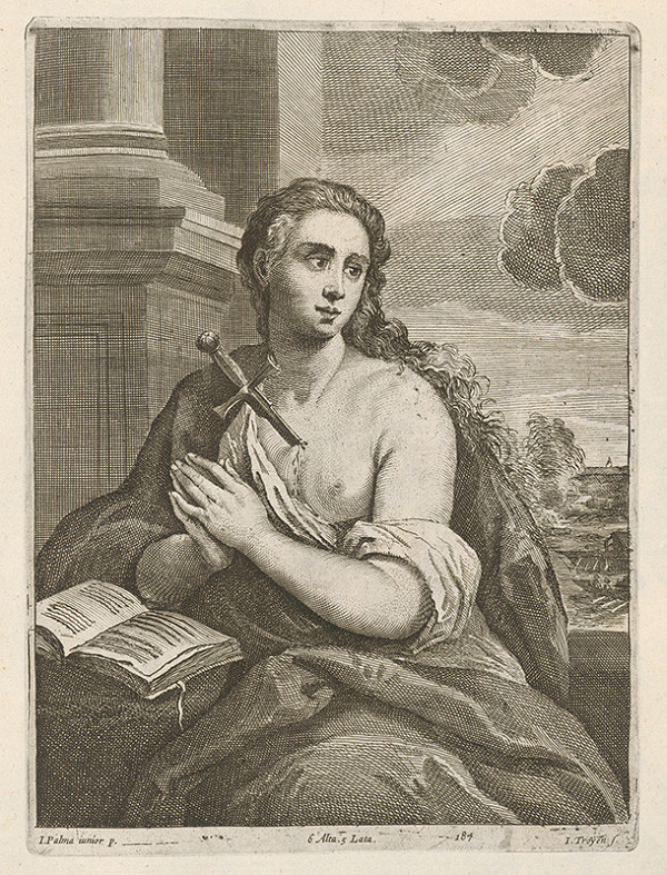 Jacopo, il giovane Palma, Jan van Troyen, David Teniers ml. – Svätica s mečom v hrudi