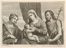 Jacopo, il giovane Palma, Jan Popels, David Teniers ml. – Dojčiaca Madona s Jánom Krstiteľom a svätou Katarínou - sacra conversatione  