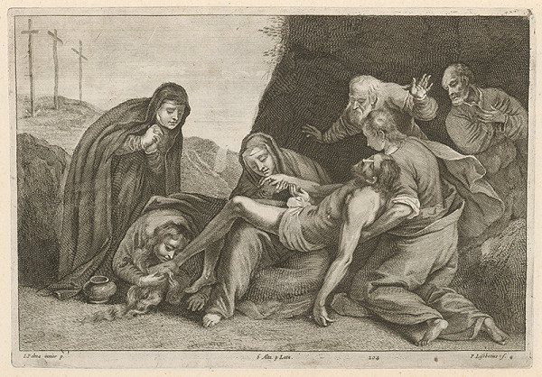 Peter Lisebetius, Jacopo, il giovane Palma, David Teniers ml. – Oplakávanie - sedem figurálne