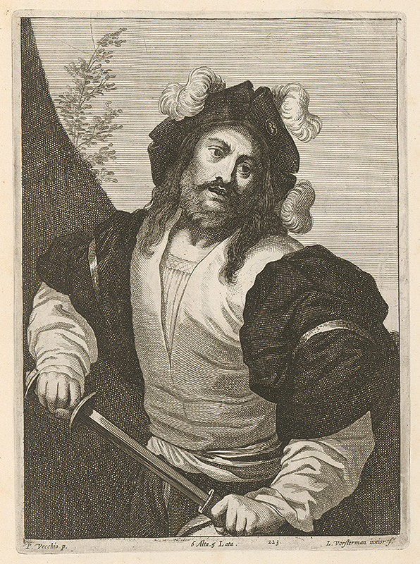 Jacopo, il vecchio Palma, David Teniers ml., Lucas Vorsterman ml. – Portrét muža tasiaceho meč