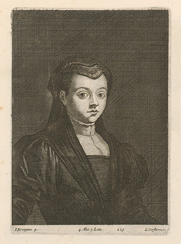 David Teniers ml., Lucas Vorsterman ml. – Portrét ženy - vdovy (?)