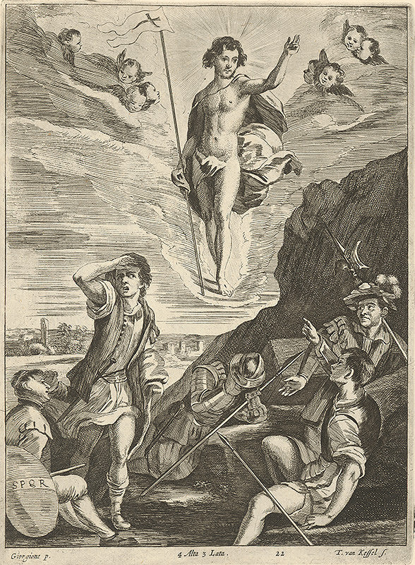 Giorgione, Théodorus van Kessel, David Teniers ml. – Zmŕtvychvstanie