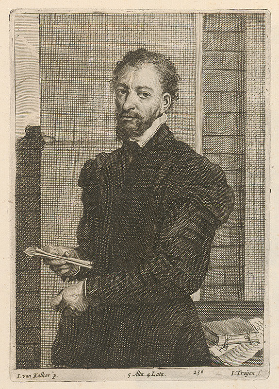 David Teniers ml., Jan van Troyen – Portrét muža s listom