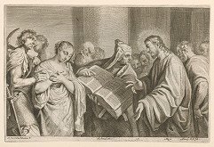 David Teniers ml., Franciscus van der Steen – Kristus a cudzoložnica  