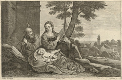 Peter Lisebetius, Polidoro da Lanciano, David Teniers ml. – Svätá rodina v krajine  