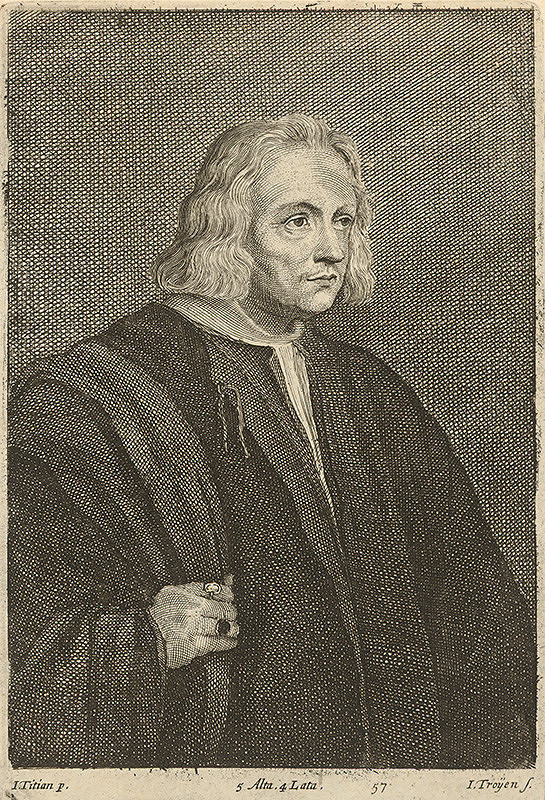 Titian, Jan van Troyen, David Teniers ml. – Portrét muža podľa Titiana  