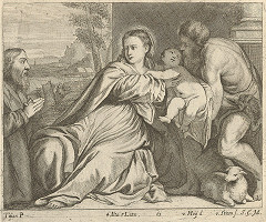 Titian, Nikolaus van Hoy, V. Hoy de van Stieen – Madona s Jánom Krstiteľom a donátorom   