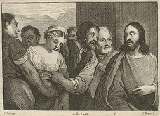 Titian, Jan van Troyen, David Teniers ml. – Kristus a cudzoložnica 