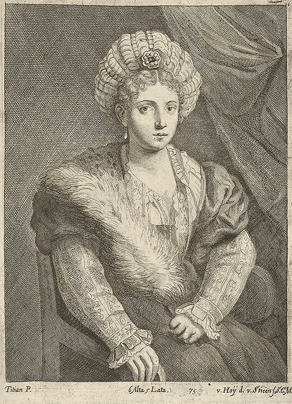 Titian, Nikolaus van Hoy, V. Hoy de van Stieen – Portrét Isabelly d´Este