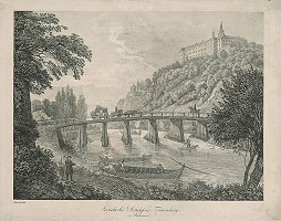 Adolf Friedrich Kunike – Pohľad na zámok Hluboká 