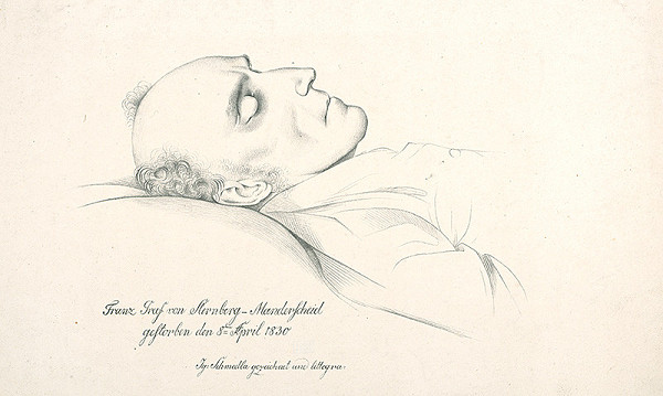 Ignac Schmedla – Posmrtná podobizeň grófa Fr.Šternberka - Manderscheid