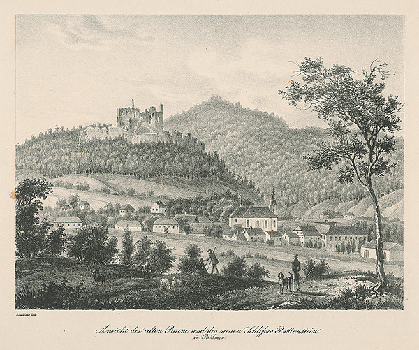 Rauhling – Pohľad na zrúcaniny hradu Bottenstein