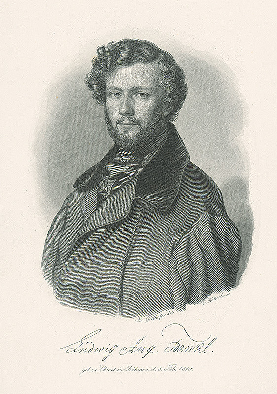 Karl Kotterba, Matthias Grilhofer – Podobizeň Ludwiga Augusta Frankla