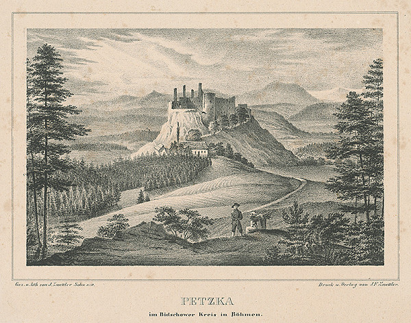 Josef Friedrich Zwettler – Hrad Pecka 