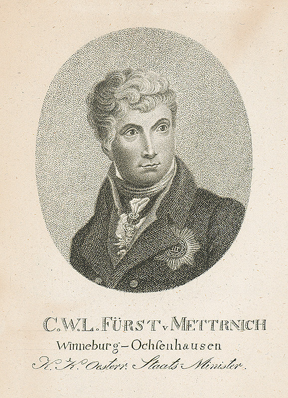 Petr Bohmann – Knieža Metternich - rakúsky štátny minister