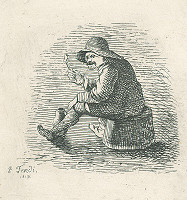 Peter Fendi – Muž s fajkou 