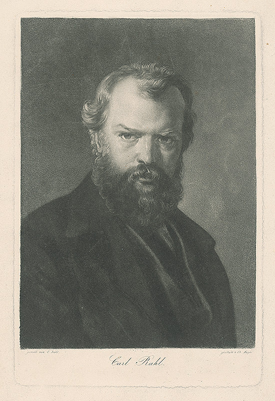 Carl Rahl, Charles François Mayer – Autoportrét maliara Carla Rahla