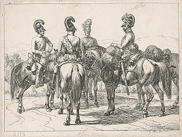 Johann Adam Klein – Vojaci na koňoch 