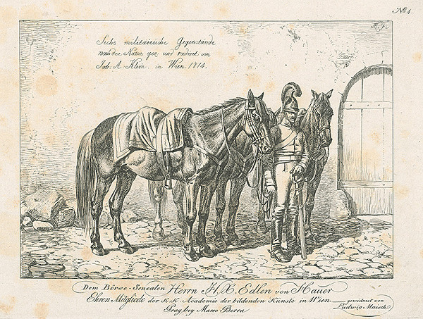 Johann Adam Klein – Vojak s koňmi