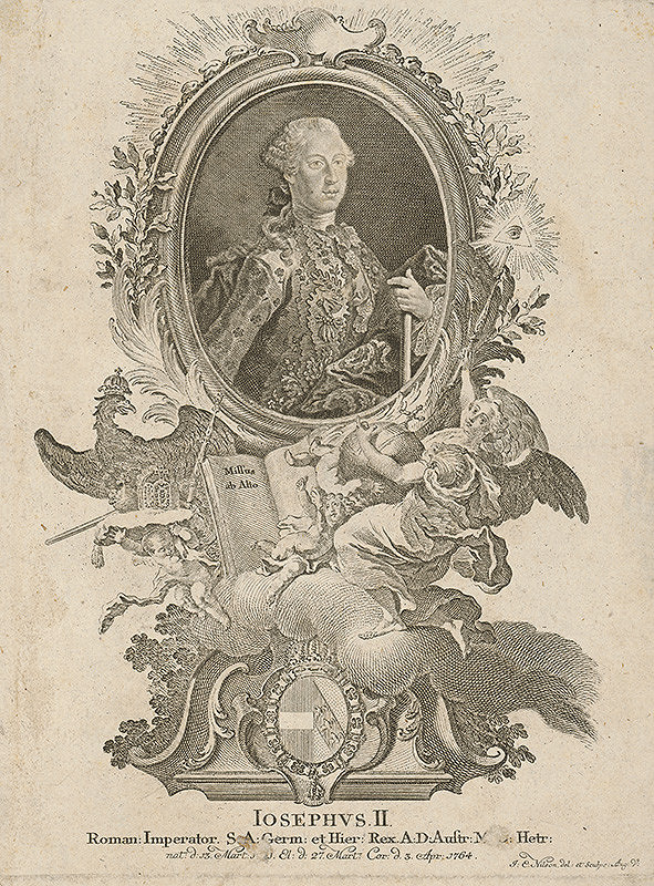 Johann Esaias Nilson – Podobizeň Jozefa II.