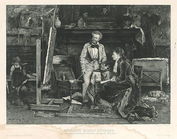 Mihály Munkácsy, Karl Köpping – Atelier M.Munkácsyho 