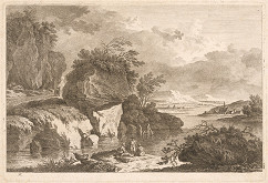 Friedrich August Brand – Krajina s jazerom 