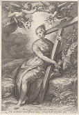 Jan Saenredam, Hendrick Goltzius – Alegória viery. Z cyklu Cnosti (I – III) 