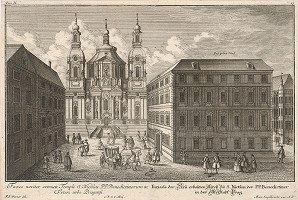 Friedrich Bernhard Werner, Neznámy grafik – Chrám sv. Mikuláša v Starom Meste v Prahe 