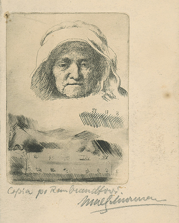 Maximilián Schurmann – Kópia podľa Rambrandta 