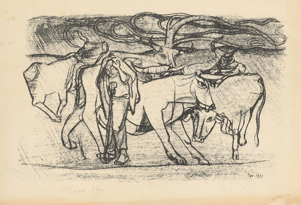 Bertalan Pór – Na pastve IV. 