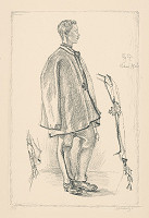 Max Švabinský – Slovenský chlapec z profilu 