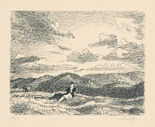 Max Švabinský – Nízke Tatry s figurkou 