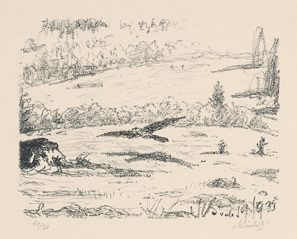 Max Švabinský – Lesné kane pri zemi 