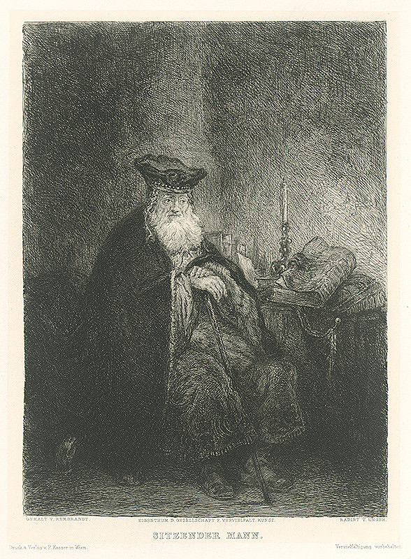 William Unger, Rembrandt van Rijn – Sediaci muž 