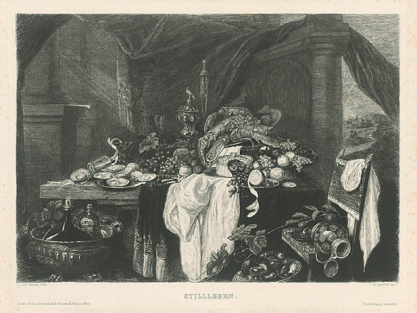 Gustave Greux, Cornelis de Heem – Zátišie