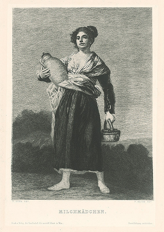 Paul Adolphe Rajon, Francisco Goya – Mladá mliekárka