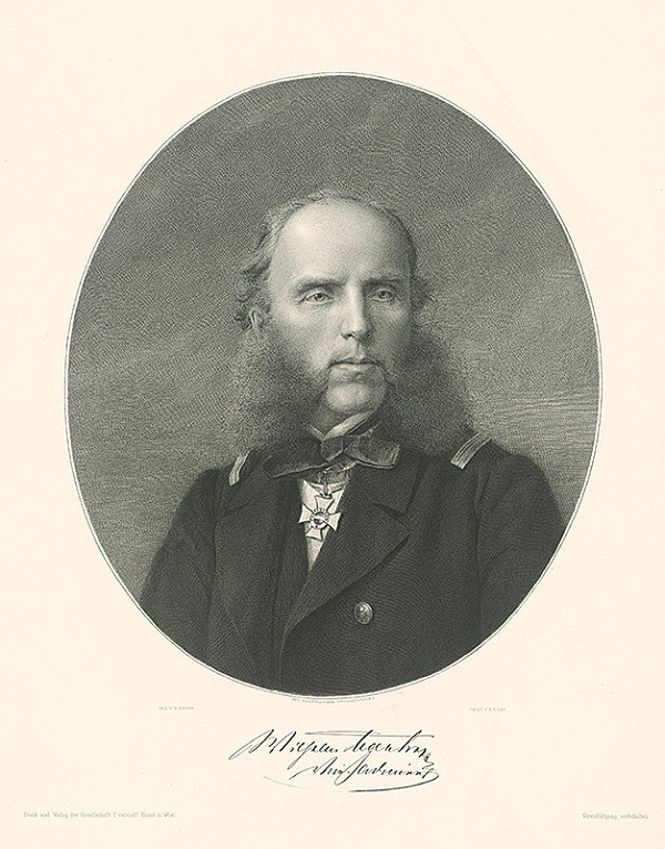 Jenö Doby, R. Beyer – Podobizeň admirála Wilhelma von Tegetthoff