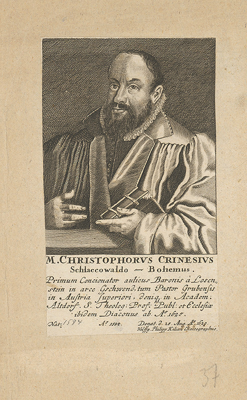 Wolfgang Philipp Kilian – Podobizeň M.Krištofa Crinesia