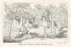 Ludwig Ferdinand Schnorr von Carolsfeld – Príchod rytiera k rybárovi 