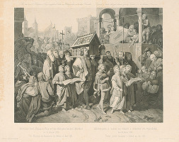 Josef Mathias von Trenkwald, Leopold Schmidt – Príchod Břetislava I. do Prahy s relikviami sv. Vojtecha 