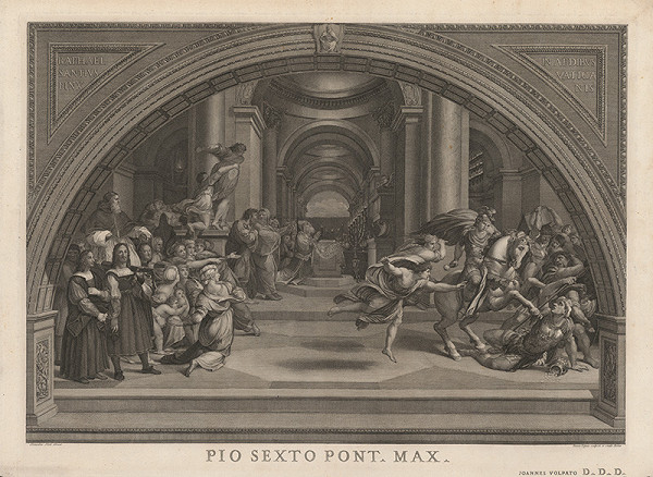 Giovanni Volpato, Bernardino Nocchi – 3.námet z výzdoby Rafaelovej Stanzie vo Vatikáne
