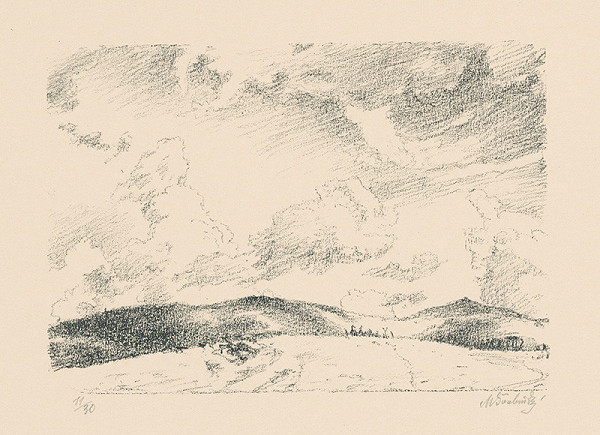 Max Švabinský – Mraky nad Orlavou 