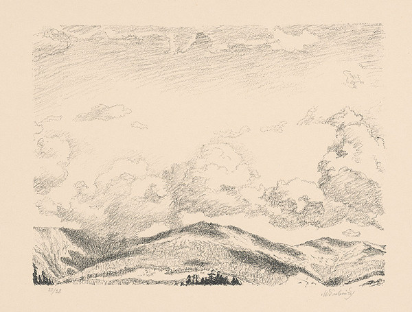 Max Švabinský – Mraky a tiene na Orlave 