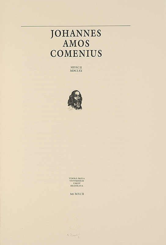 Martin Činovský – Johannes Amos Comenius 