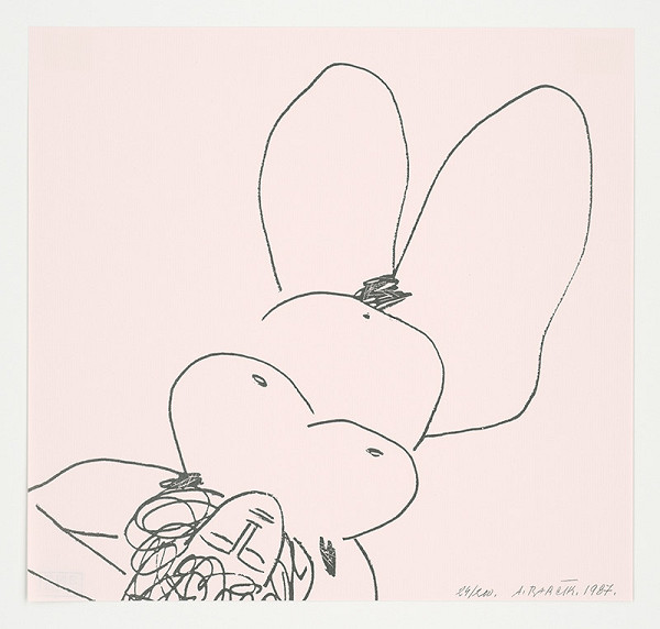 Andrej Barčík – Ležiaca s rukami za hlavou 