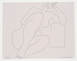 Andrej Barčík – Ležiaca s rukami za hlavou 