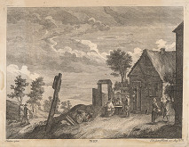 David Teniers, Johann Georg Hertel – Kartári pred hostincom 